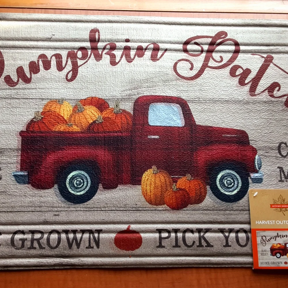 Fall Decoration Pumpkin Patch Outdoor Mat